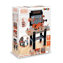 Etabli bricolo Ultimate Black and Decker - Bruits réalistes - 95 accessoires - Voiture a construire - Fabrication française
