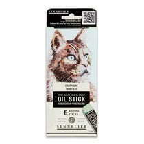 Huile stick - Extra-fine - Solide - Sennelier - 6 couleurs - Chat tigré