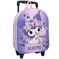 Sac à dos à roulettes Kuromi 3D 32 CM maternelle