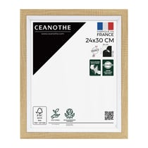 Cadre photo Actual bois blanc 24x30 cm