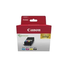 Cartouche d'imprimante Canon CLI-551 - Multicolore - Pack de 4 - Encre