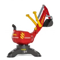 Pelleteuse excavatrice digger rouge enfant - rolly toys - 422036 - bac a sable