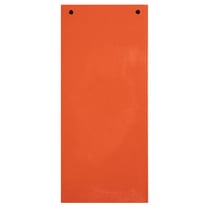 Paquet 100 fiches intercalaires horizontales unies perforées Forever - 105x240mm - Orange - x 12 - Exacompta