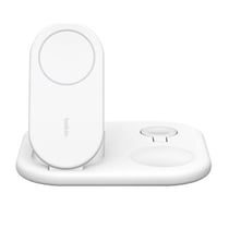 Belkin Station de Charge Rétractable MagSafe Qi2 15W iPhone / AirPods / Apple Watch Blanc