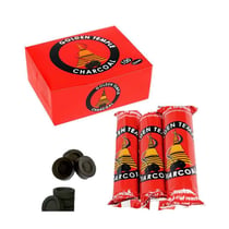 100 tablettes de charbon 33 mm pour encens en grains