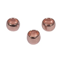 Perle à écraser, or rose, int.:1,4mmø, ext.2mmø, 35 pces