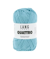 Fil à tricoter 100% coton QUATTRO - Lang Yarns 78 Bleu
