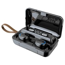 Ecouteurs Bluetooth LED Affichage Numérique Réduction De Bruit Longue Autonomie Noir YONIS