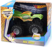 Grand monster jam : dragon - hot wheels voiture verte - mattel - ccr61