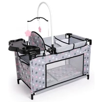 Lit multifonction poupée 33/46 cm, étoiles - ensemble de jeu - bayer design - accessoires poupon