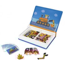 Magneti'book bolides vehicules - janod - j02715 - jeu educatif magnetique, aimante