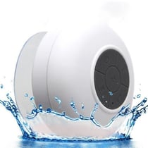 Enceinte Waterproof Bluetooth Pour iPhone iPad Son Pur Et Puissant 3W Blanc YONIS