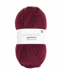 Fil à chaussette SOCKENWOLL PREMIUM 4 brins - 100gr - Rico Design 09 Bordeaux