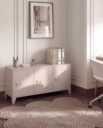 Armoire de bureau Acier Beige CARDIFF - Beliani