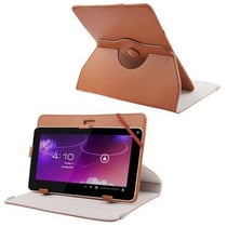 Housse Tablette Tactile 9 Pouces Support Universel Housse Intégrale 360° Marron YONIS
