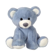 Peluche - Ours Floppy, bleu 40 cm