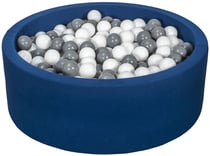 Piscine à balles Aire de jeu + 450 balles bleu marine blanc,gris - Velinda
