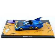 Batmobile bleue - dc - voiture 1/43 - vehicule miniature en metal