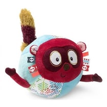 Balle hochet en tissu georges - lilliputiens - 83016 - jouet d'eveil bebe