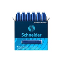 Lot de 6 cartouches d'encre - Bleu - Schneider
