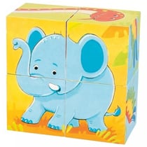 Puzzle de cubes Animaux sauvages