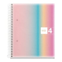 Cahier - A5 - Petits carreaux - Spirales - Couverture rigide - 120 feuilles - Miquelrius