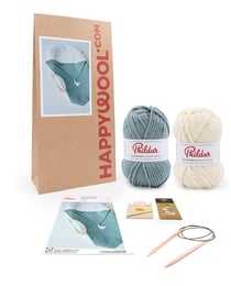 Kit Tricot Couverture Bébé Louis AMANDE TU