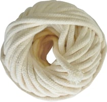 Bobine de fil à tisser en coton tressé 3mm 100g