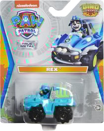 Véhicule en metal pat patrouille dino rescue : rex et son camion - voiture miniature - spin master