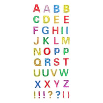 MégaCréa DIY - Stickers époxy pailletés alphabet et symboles 40 pièces