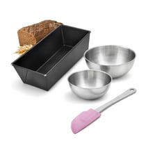 Set de 4 ustensiles de pâtisserie moule à gâteaux 2 bols et spatule pâtisserie Collection Zenker pure