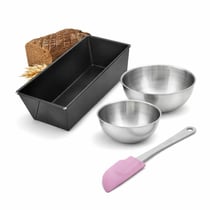 Set de 4 ustensiles de pâtisserie moule à gâteaux 2 bols et spatule pâtisserie Collection Zenker pure