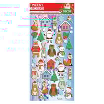 Scène à décorer - Autocollants mousse 3D Animaux de Noël