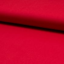 Tissu Popeline de coton unie Rouge