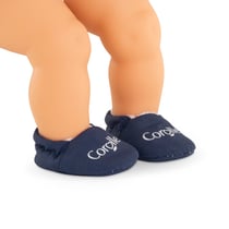 Chaussons Bleu Marine pour poupon 30 cm