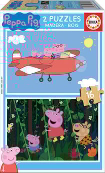 2 X 16 pieces puzzle Peppa Pig