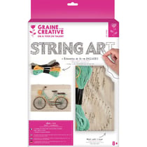 Graine Créative - Tableau de fil tendu String Art Velo 30x20 cm