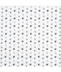 Tissu matelassé pattes de chats Blanc vendu par 50 cm