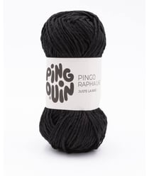 Découvrez le Fil Pingo Raphia Like de Pingouin : Un Must-Have pour Vos Projets de Décoration et d'Accessoires Noir