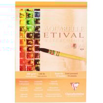 Bloc Etival Aquarelle A5 - Grain Fin - 10 Feuilles - Clairefontaine