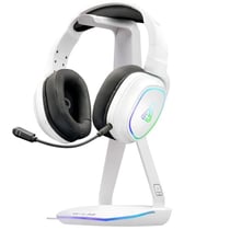 Support pour Casque/Micro-Casque - K-STAND HYDROGEN - 2 ports USB - Blanc