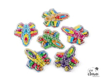 Petits jouets - Labyrinthe à billes avion, x6, couleur aléatoire
