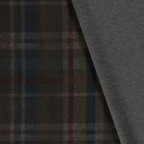 Tissu Jersey Milano Charles sur fond Gris