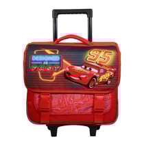 Cartable à roulettes 38 cm Disney Cars Rouge - BAGTROTTER