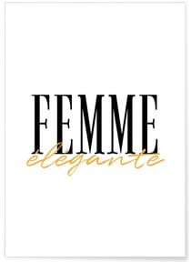 Affiche Femme élégante | A3 : 29,7x42cm