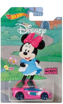 Vehicule disney : minnie voiture rose quick n sik - hot wheels - voiture miniature 1:64 collection mickey 90eme - mattel - gbb40
