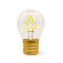 Lampe de table en forme d'ampoule - Sapin de Noel