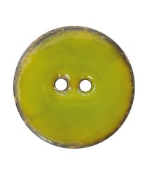 Carte de 2 boutons Coco laqué 23mm - Union Knopf Vert Olive