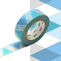 Masking Tape 1P Motif arlequin bleu / diamond blue