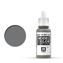 Flacon 17 ml - Peinture acrylique Vallejo Model Color pour maquette - Oily Steel n°177 - Extra-fine